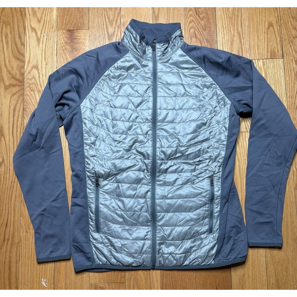 Marmot Variant Jacket Gray Silver Puffer Fleece Hybrid Mens Large Coat Warm